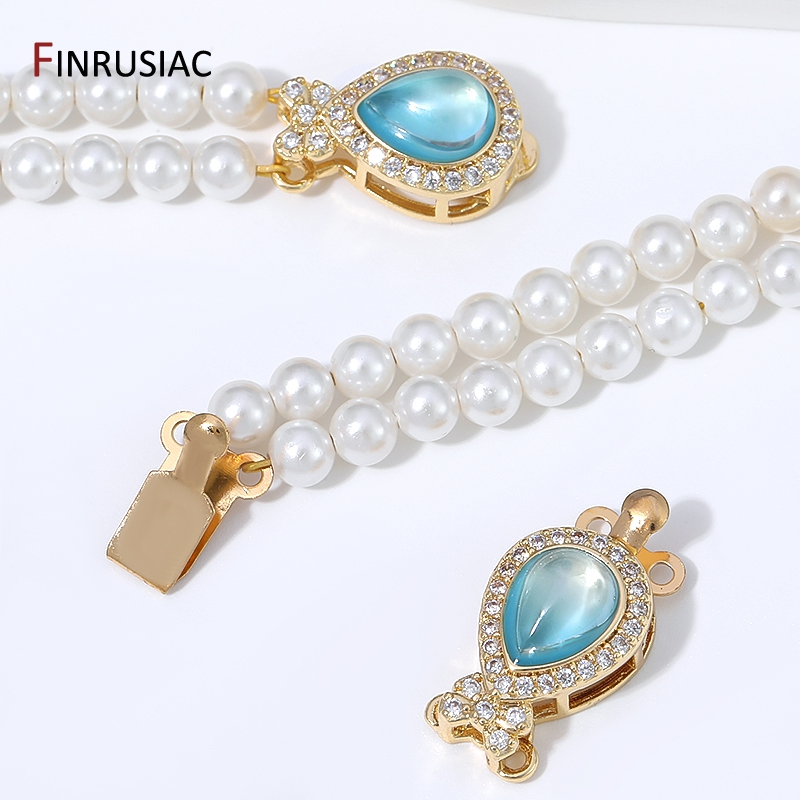 Art Craft Making - 18K Altın Kaplama Pirinç Armut Opal