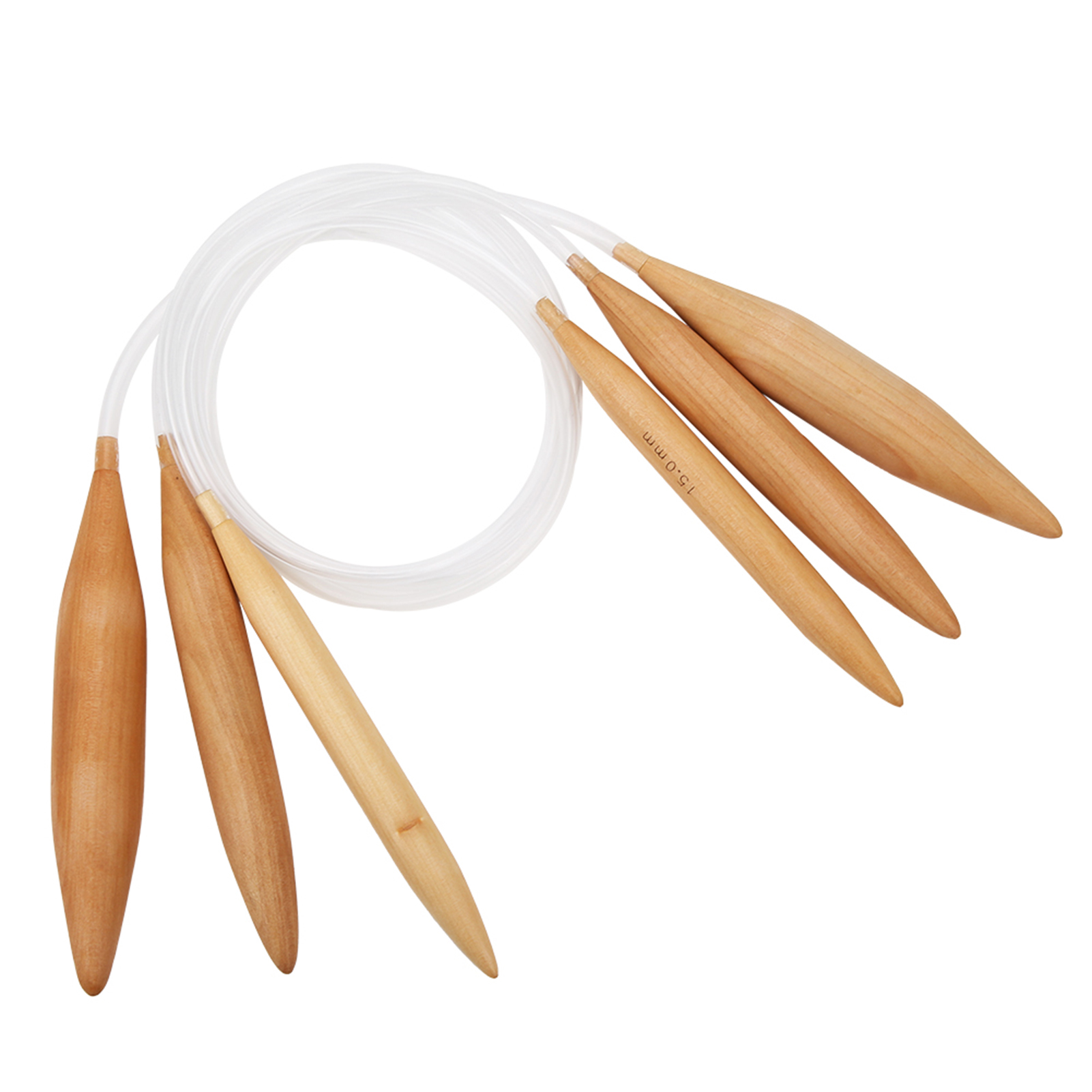 Knitting Needle Circular - ZK20 Yuvarlak Örgülü İğne Bambu Şeffaf