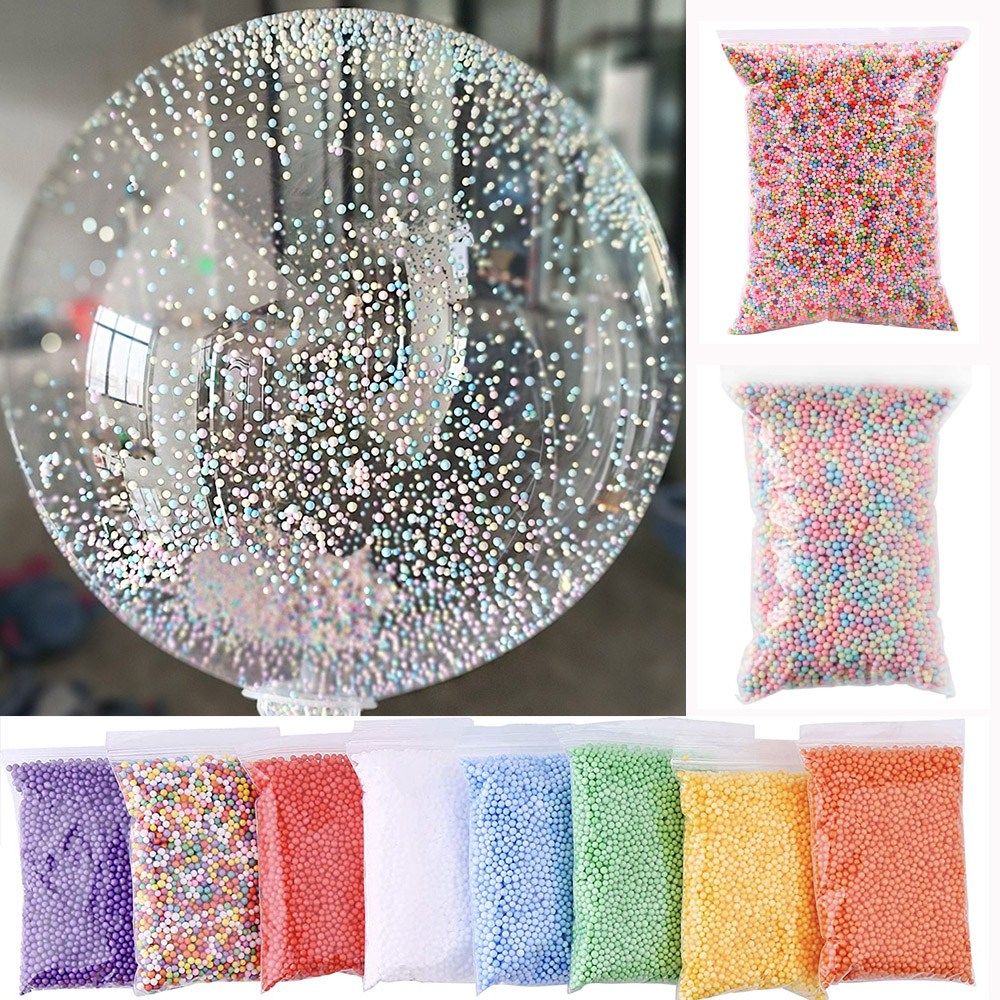 Art Craft Birthday Party - 10g 2.5-3mm Köpük Boncuk Renkli Strafor