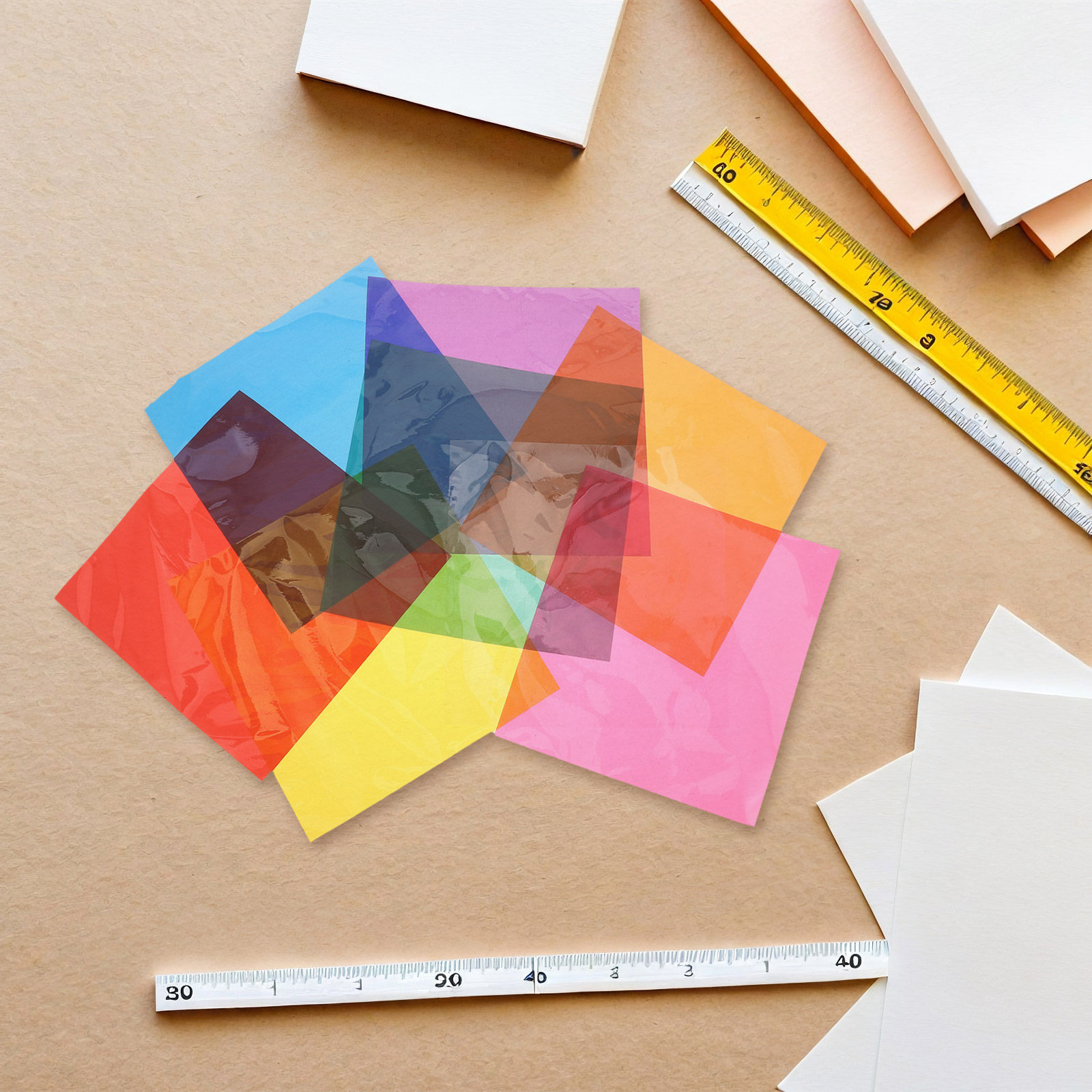 90 Adet Kare Renkli Selofan Le - Art Craft Display incelemesi ve fiyatı