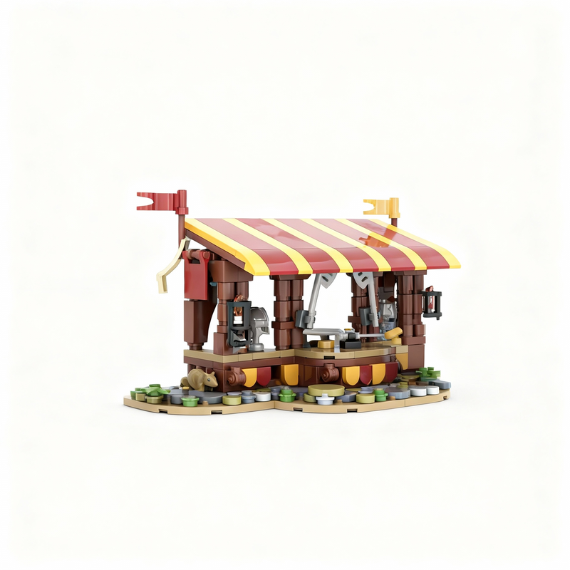 367 parça MOC Zırh Pazarı Kale - Art Craft Christmas Ideas incelemesi ve fiyatı