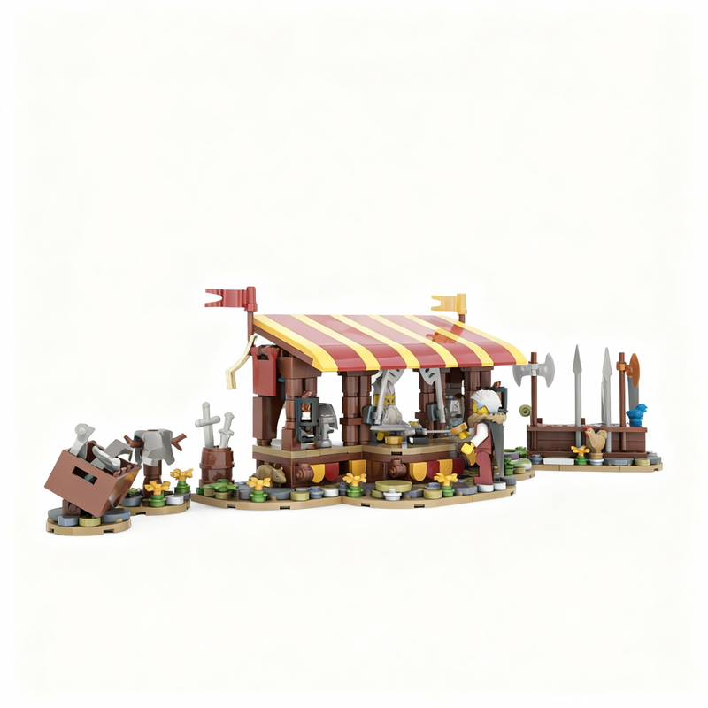 367 parça MOC Zırh Pazarı Kale - Art Craft Christmas Ideas incelemesi ve fiyatı