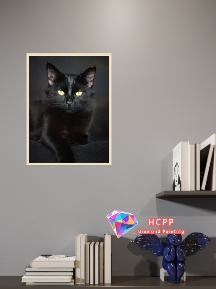 Çerçevesiz Siyah Kedi Hayvan E - Art Craft Cat incelemesi ve fiyatı