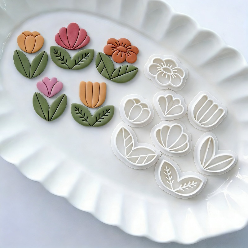 8 adet çiçek yaprak polimer ki - Art Craft Leaves incelemesi ve fiyatı