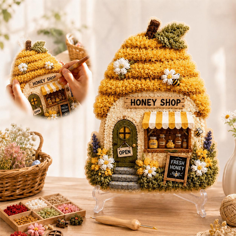 3D Mantar Ev Poke Art DIY Kiti - Art Craft & Architecture incelemesi ve fiyatı