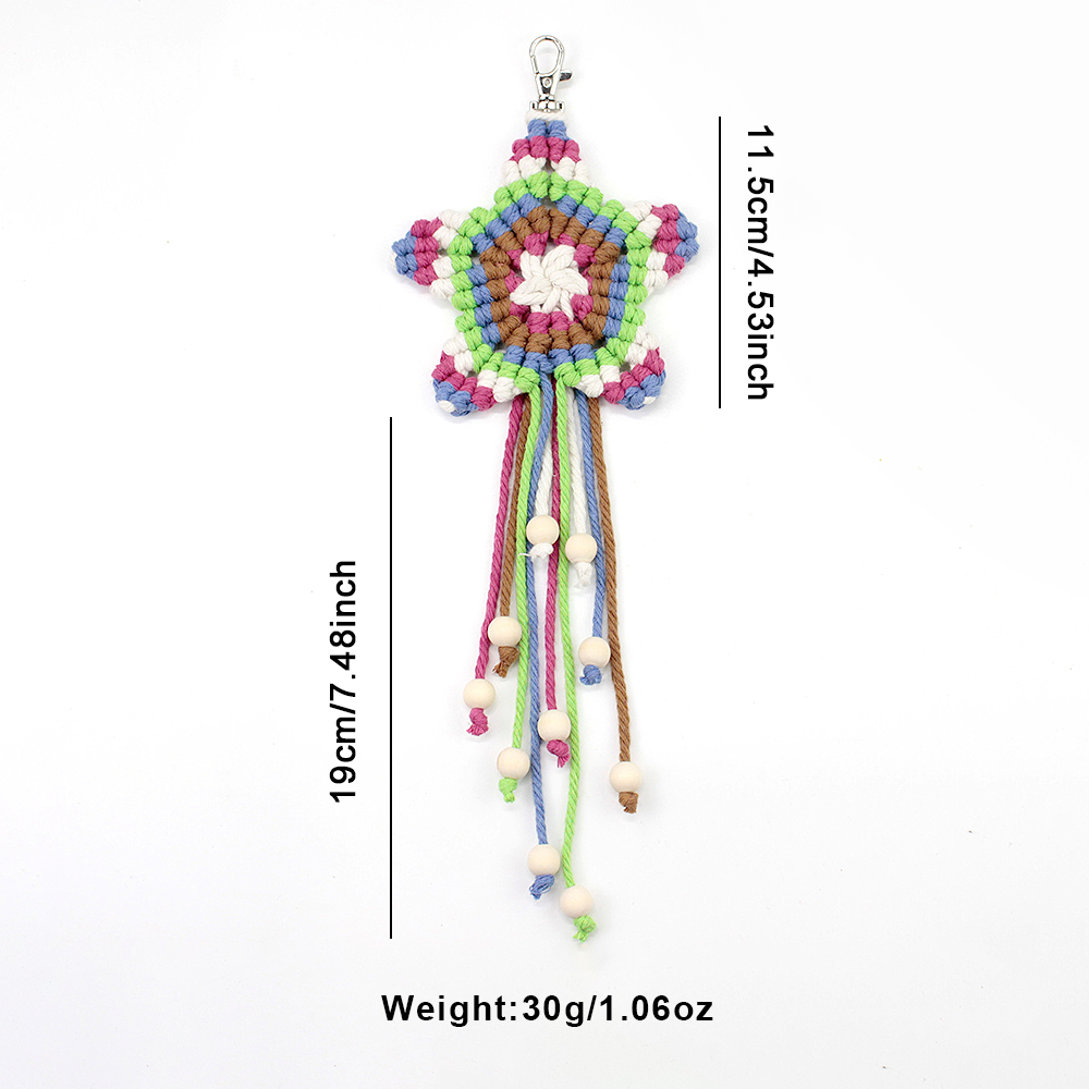 Boho Pentagram Püsküllü Kolye  - Art Craft Activity incelemesi ve fiyatı